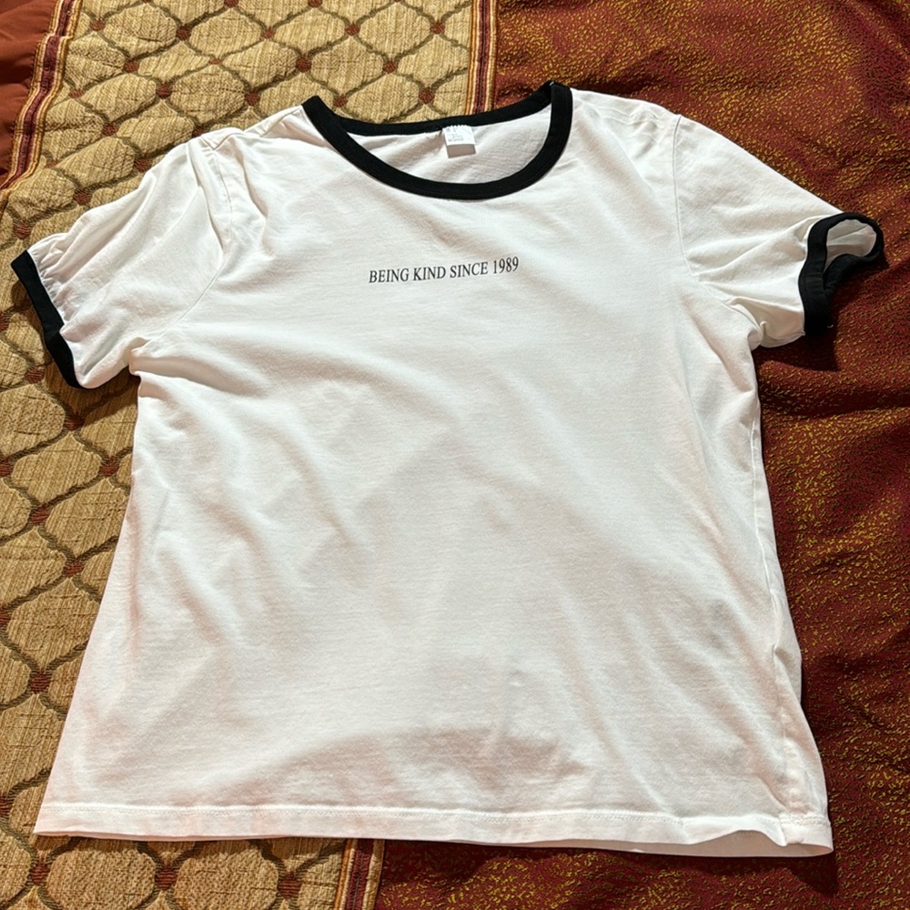 H&M white T